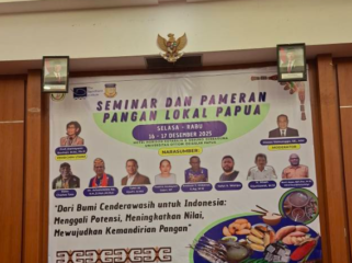 Seminar dan Pemeran pangan lokal, Horison Kotaraja 16-17 Des. (sumber : fb ottowgeissler)